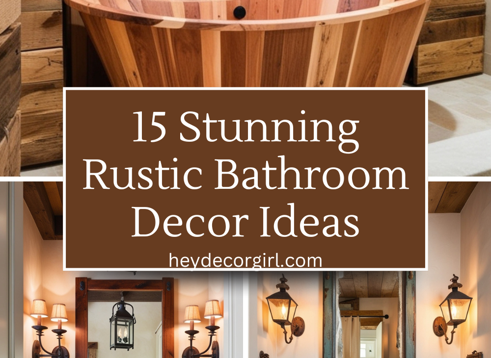 Rustic Bathroom Decor​ Ideas