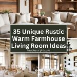 Rustic Warm Farmhouse Living Room​ Ideas