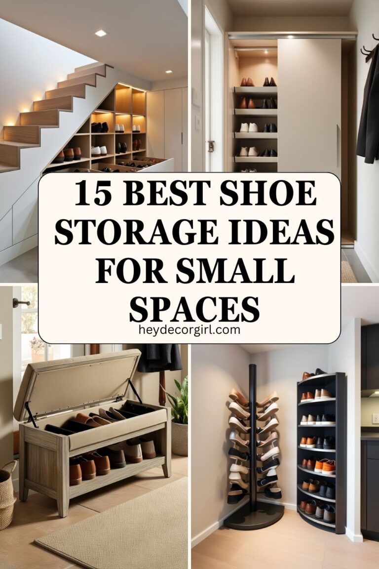 15 Best Shoe Storage Ideas For Small Spaces - Hey Decor Girl [Latest ...