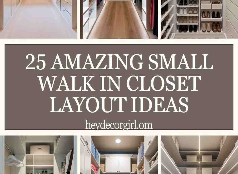 Small Walk In Closet Layout​ Ideas