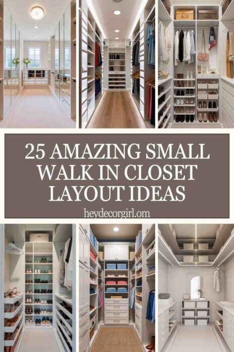 Small Walk In Closet Layout​ Ideas