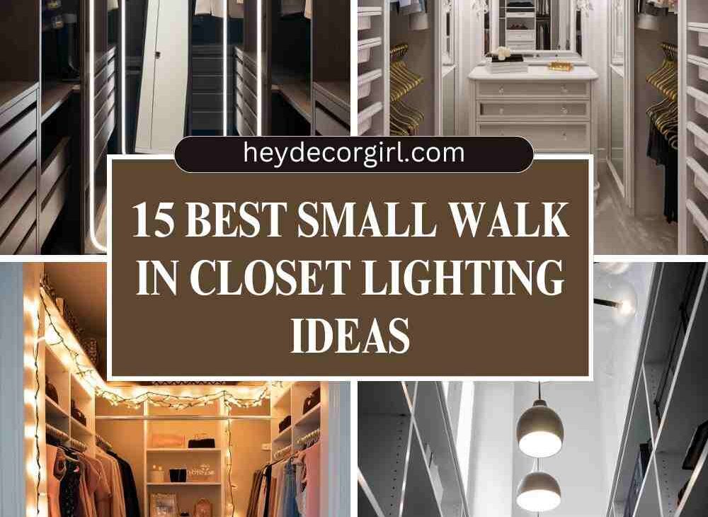 Small Walk In Closet Lighting Ideas