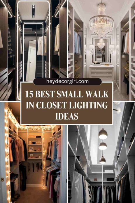 Small Walk In Closet Lighting Ideas