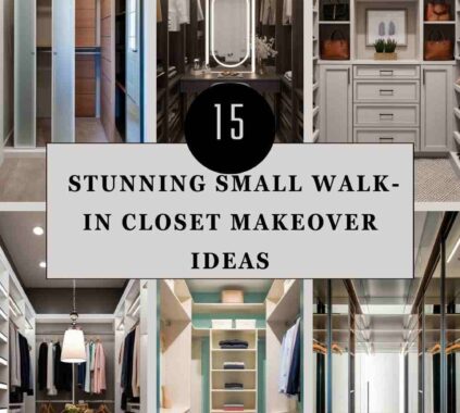 Small Walk-In Closet Makeover Ideas