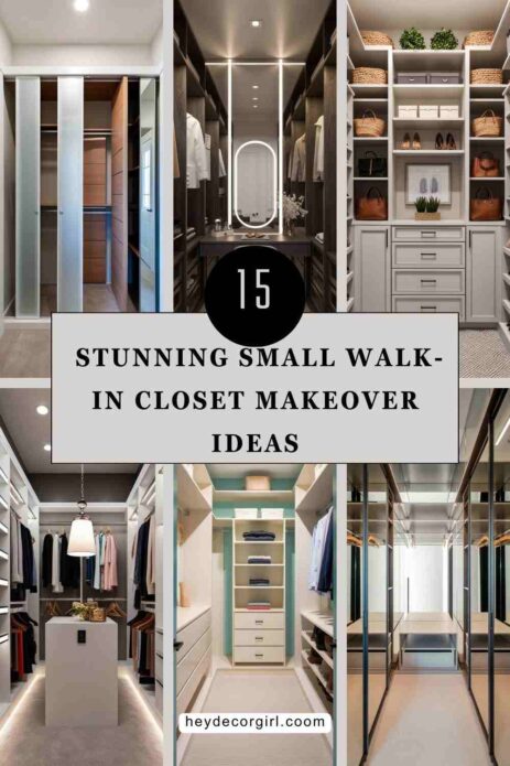 Small Walk-In Closet Makeover Ideas