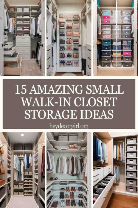 Small Walk-In Closet Storage Ideas