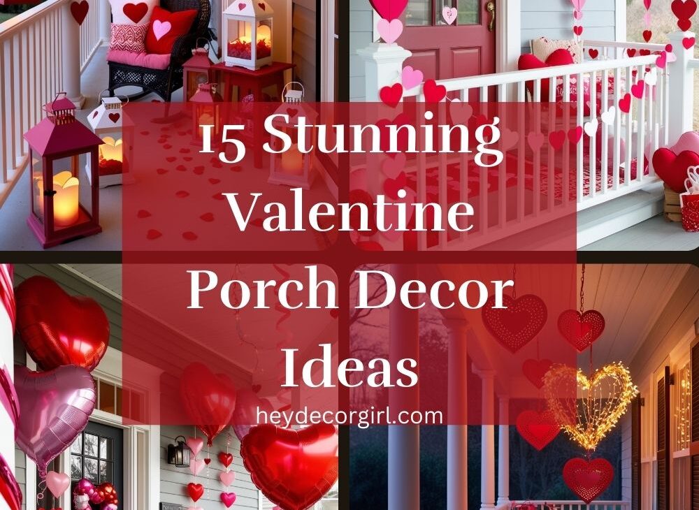 Valentine Porch Decor​ Ideas