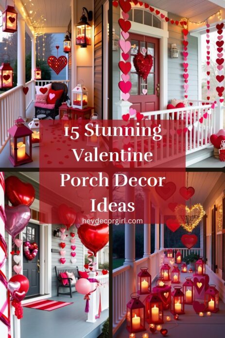 Valentine Porch Decor​ Ideas