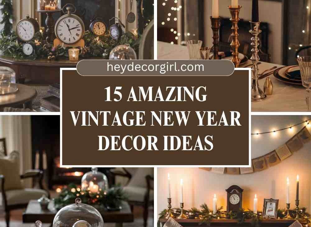 Vintage New Year decor ideas