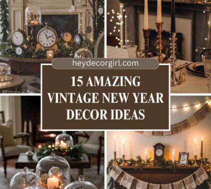 Vintage New Year decor ideas