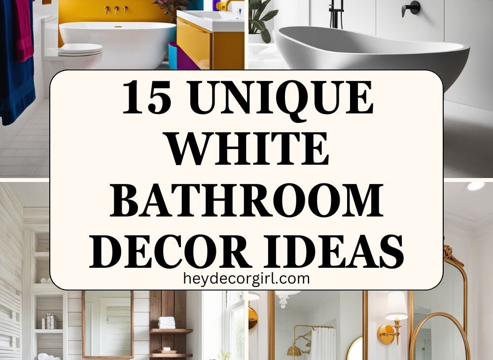 White Bathroom Decor Ideas​