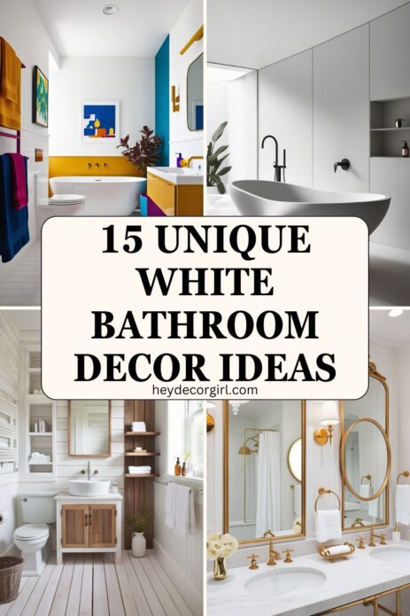 White Bathroom Decor Ideas​