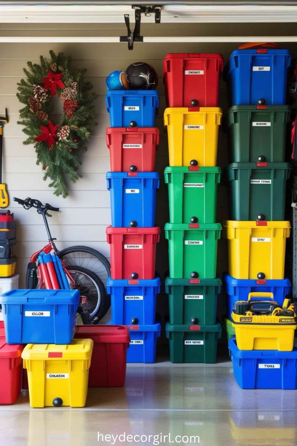 Color-Coded Totes for Easy Sorting