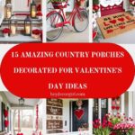 Country Porches Decorated For Valentine's Day Ideas