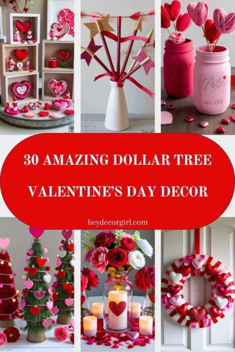 Dollar Tree Valentine’s Day Decor