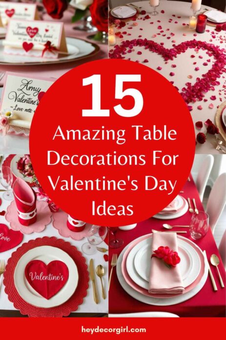 Table Decorations For Valentine's Day Ideas