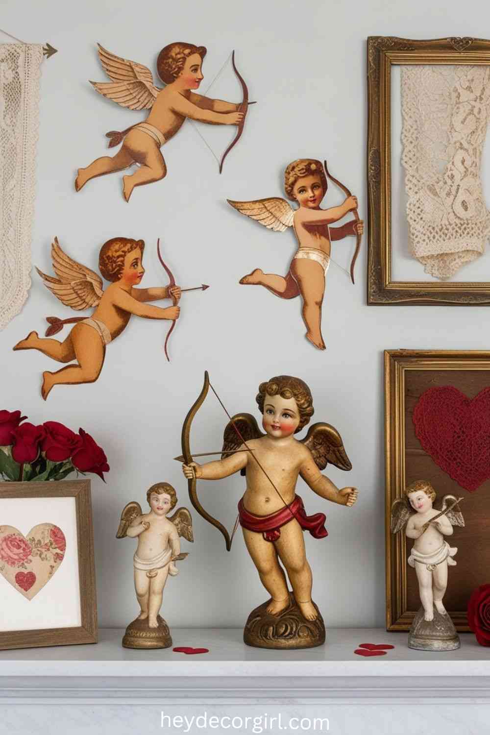 Vintage-Inspired Cupid Decorations