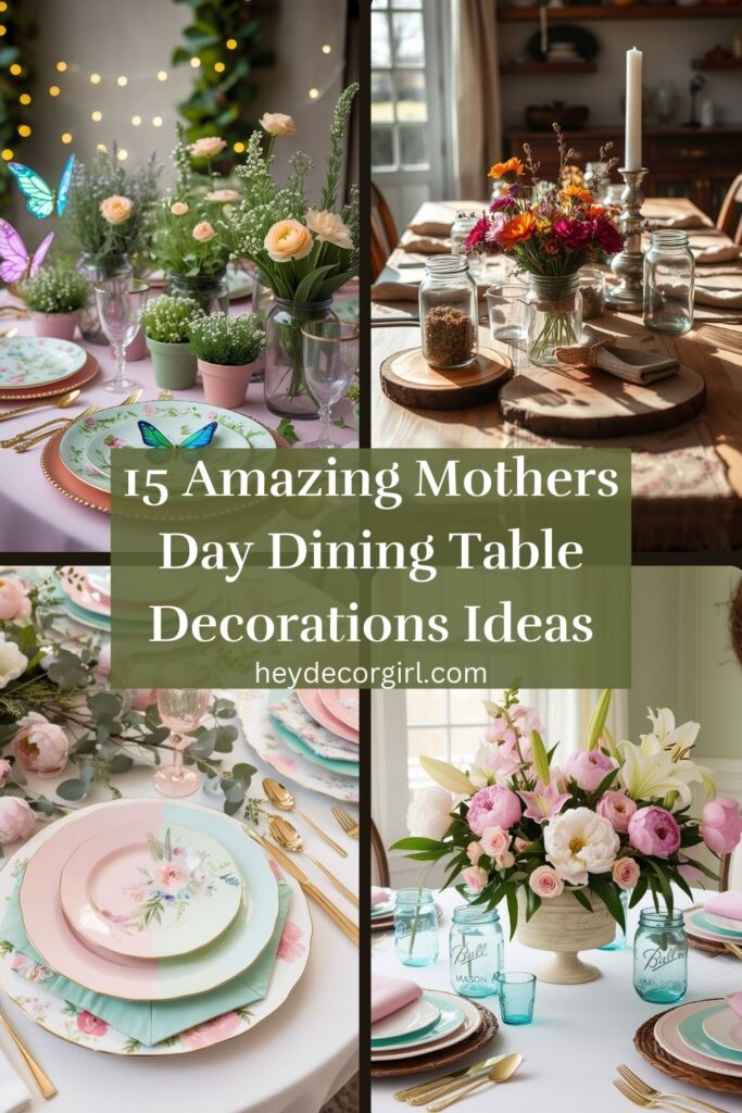 Mothers Day Dining Table Decorations Ideas