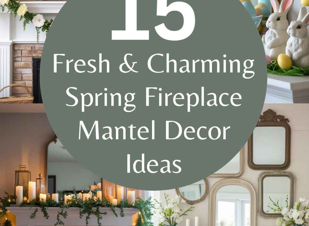 Spring Fireplace Mantel Decor Ideas