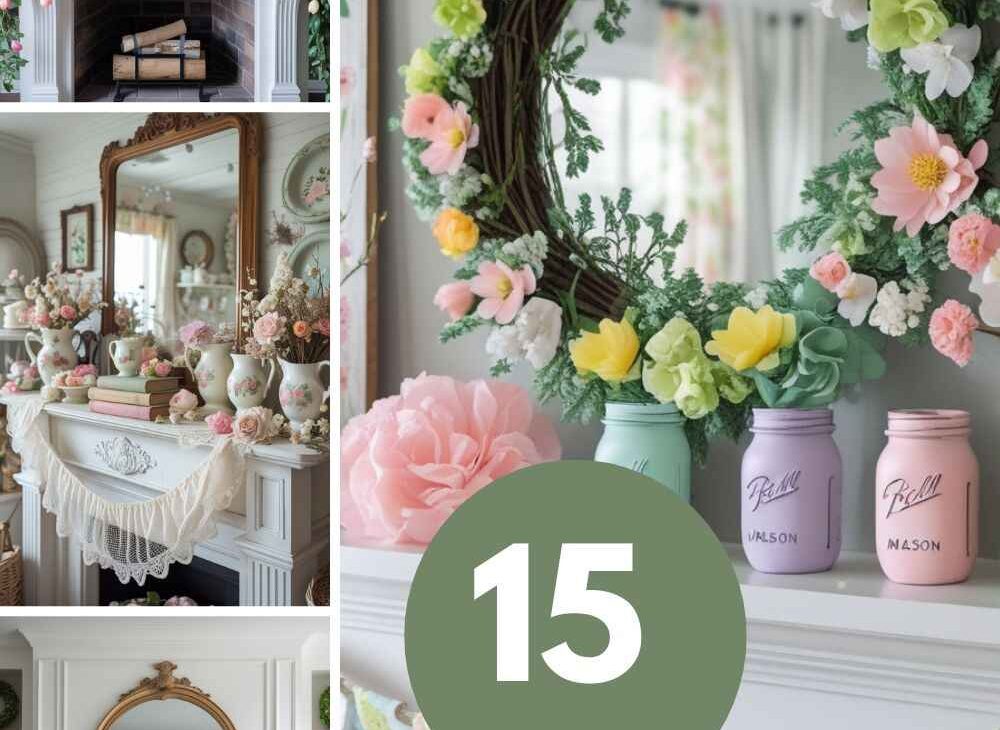 Spring Mantel Decor Ideas