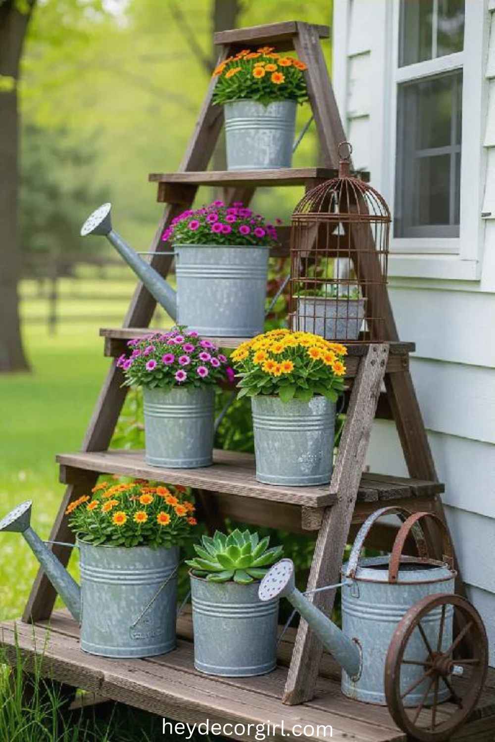 Outdoor Spring Decorations Ideas Upcycled Vintage Decor