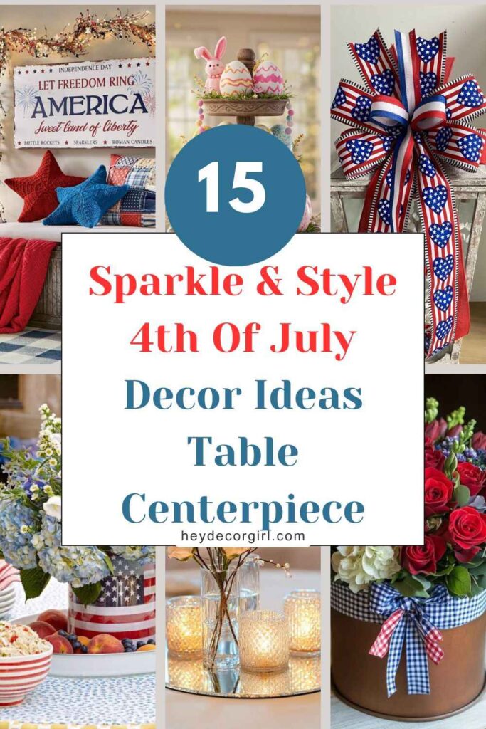 4th Of July Decor Ideas Table Centerpiece