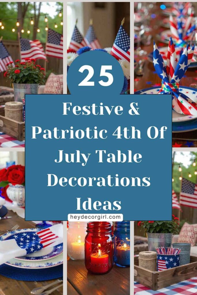 4th Of July Table Decorations Ideas