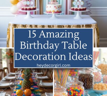 Birthday Table Decoration Ideas