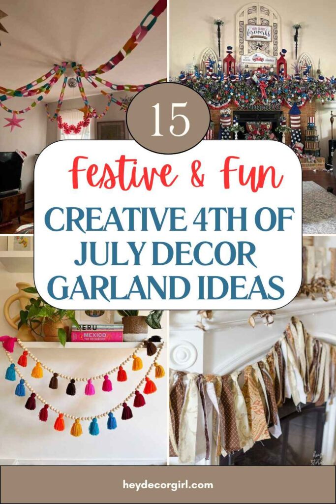 Creative 4th of July decor Garland Ideas