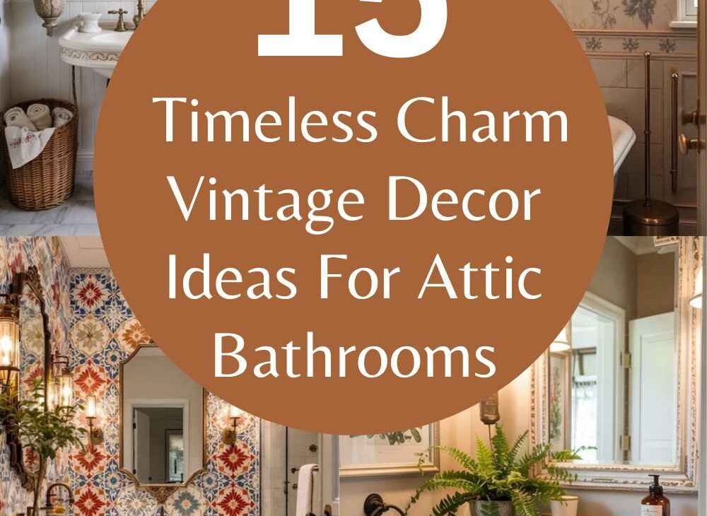 Vintage Decor Ideas For Attic Bathrooms