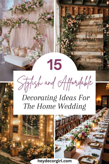 Decorating Ideas For The Home Wedding