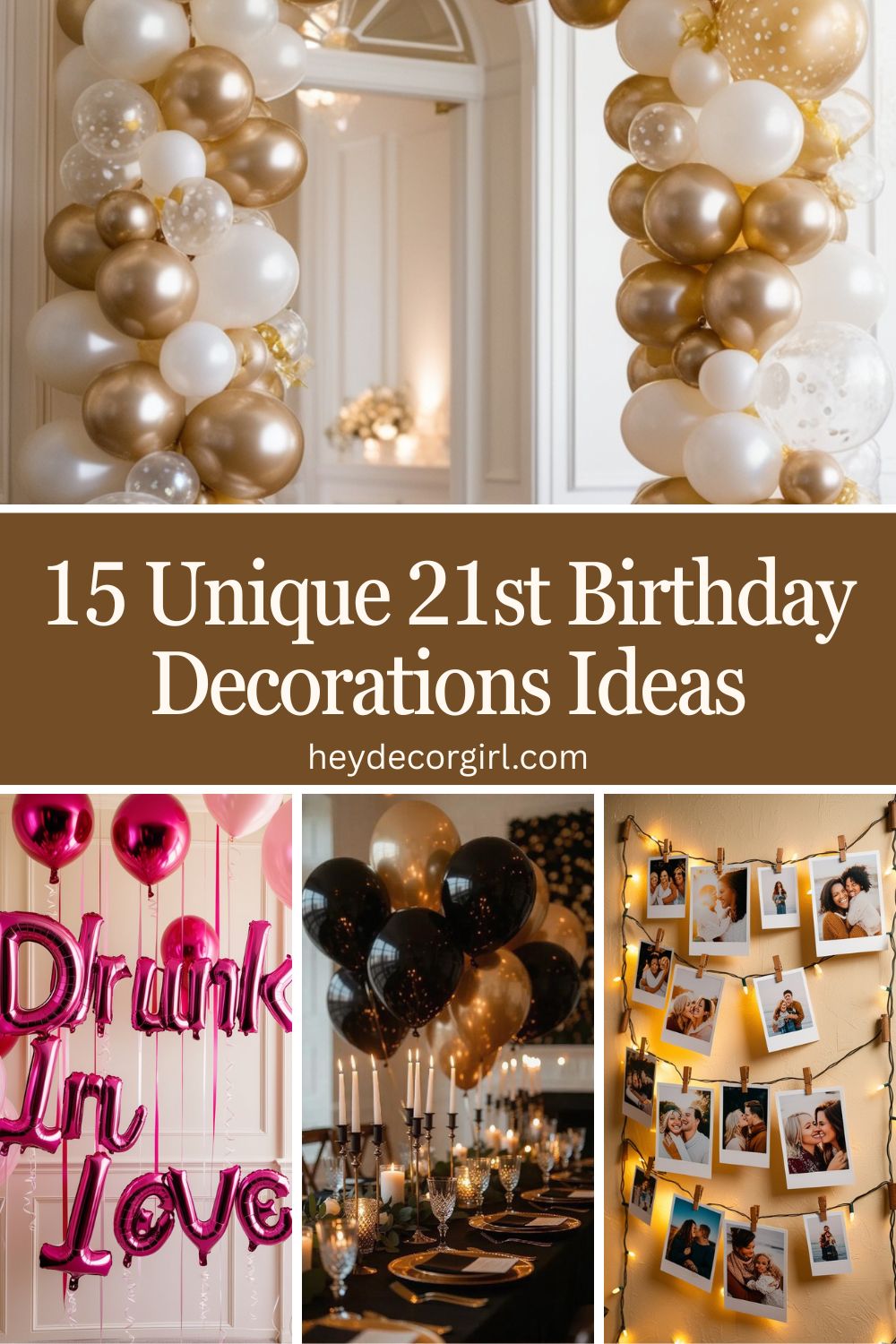 21st Birthday Decorations Ideas