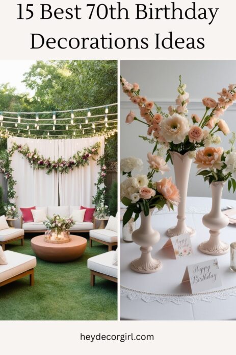 70th Birthday Decorations​ Ideas