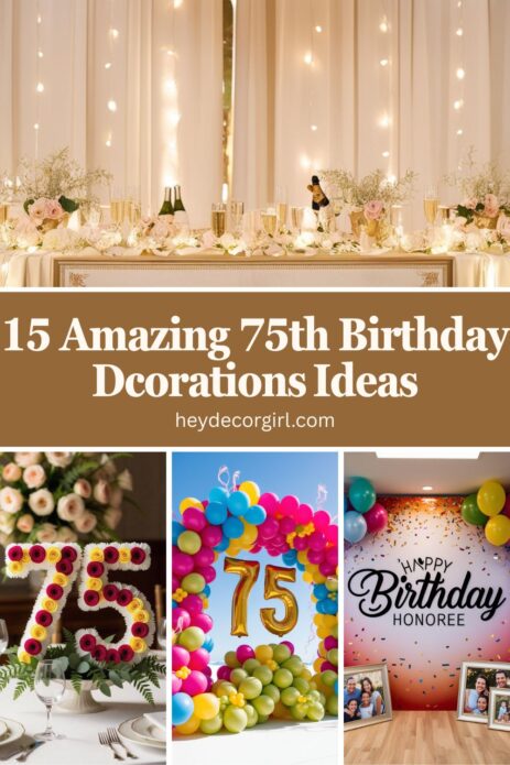 75th Birthday Dcorations​ Ideas