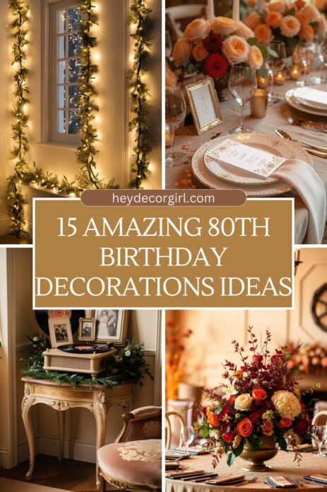 80th Birthday Decorations​ Ideas​