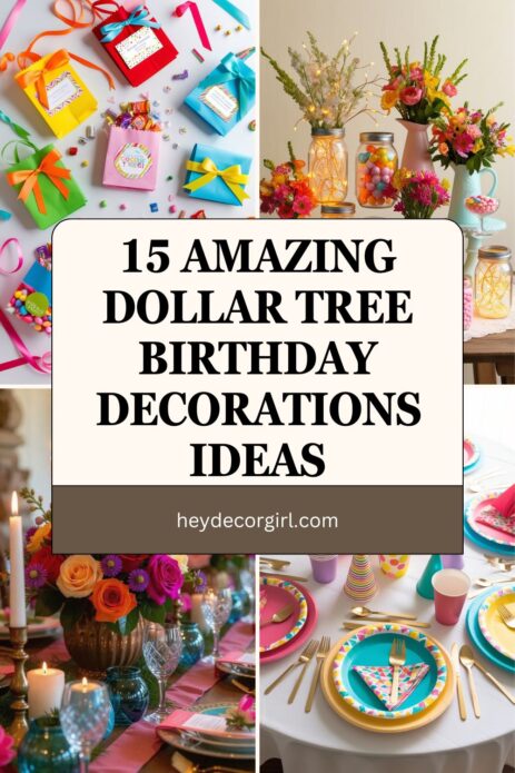 Dollar Tree Birthday Decorations​​ Ideas