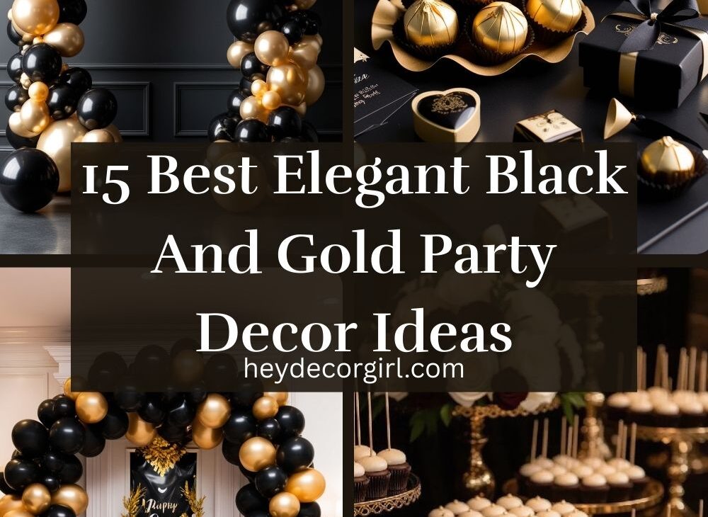 Elegant Black And Gold Party Decor Ideas