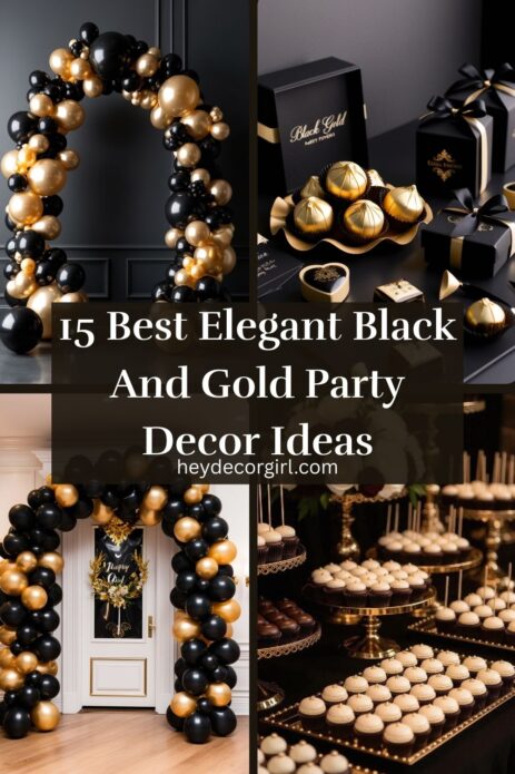 Elegant Black And Gold Party Decor Ideas