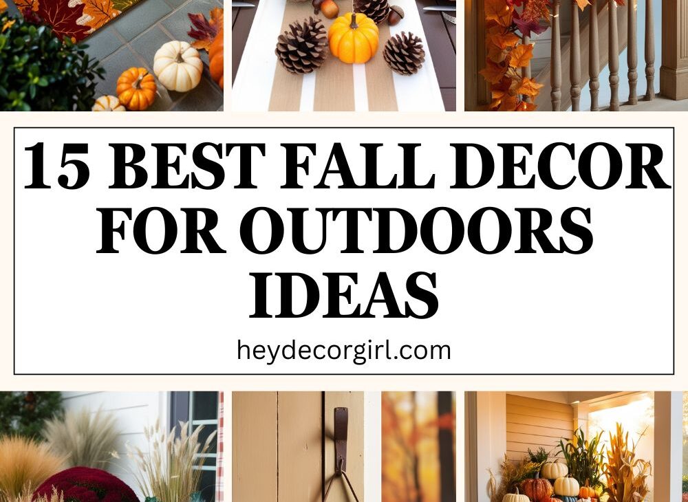 Fall Decor For Outdoors​ Ideas