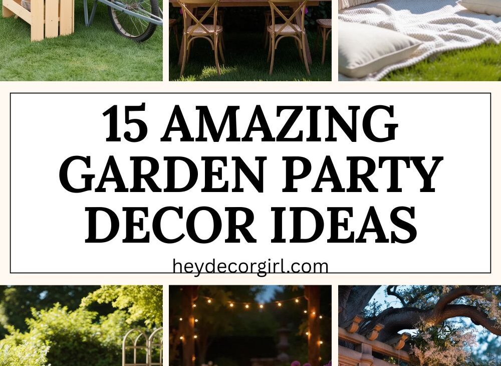 Garden Party Decor Ideas