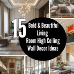 Living Room High Ceiling Wall Decor Ideas