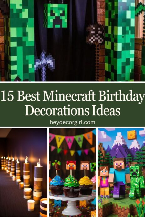 Minecraft Birthday Decorations​ Ideas
