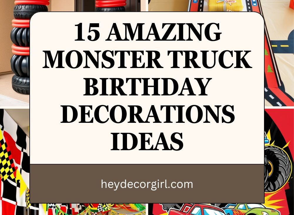 Monster Truck Birthday Decorations​​ Ideas