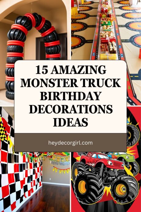 Monster Truck Birthday Decorations​​ Ideas