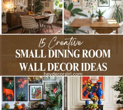 Small Dining Room Wall Decor Ideas