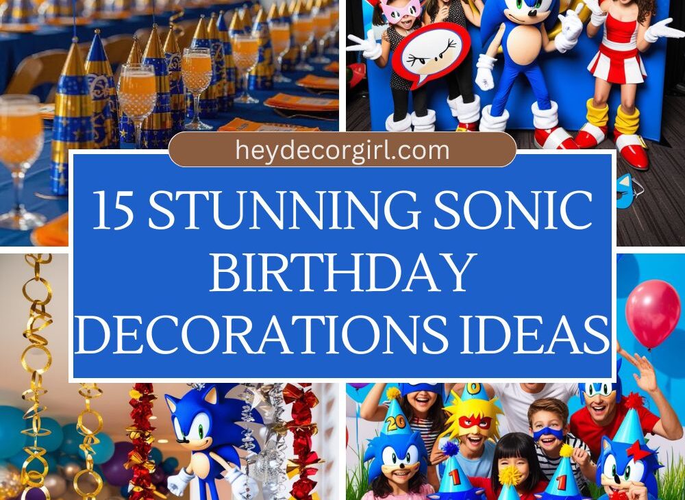Sonic Birthday Decorations​​ Ideas