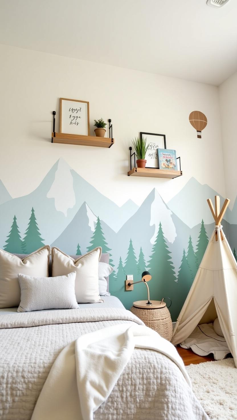 Adventure-Themed Wall Mural