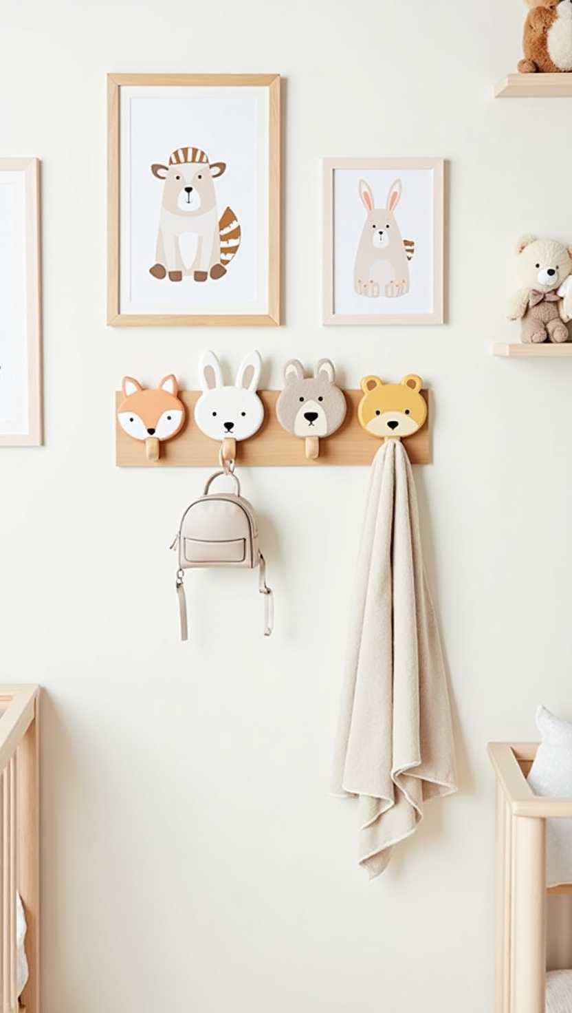 Animal Face Wall Hooks