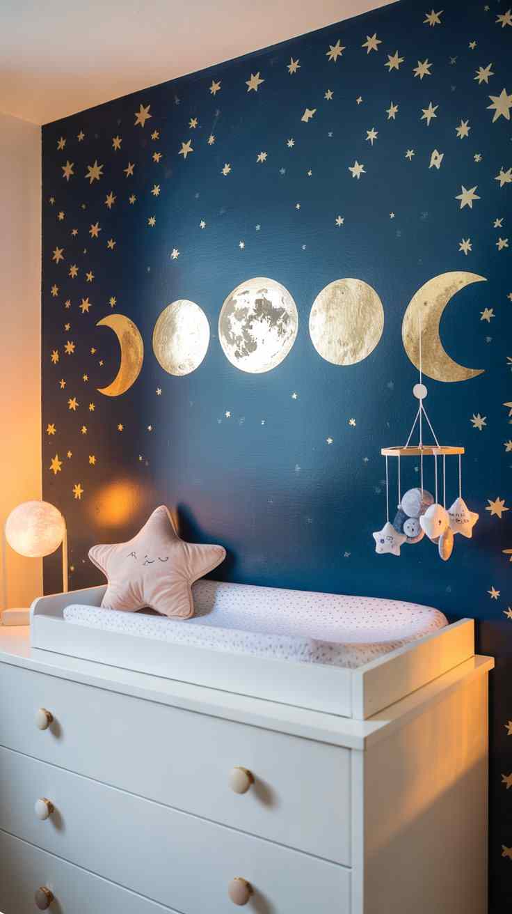 Celestial Moon Phase Wall Art