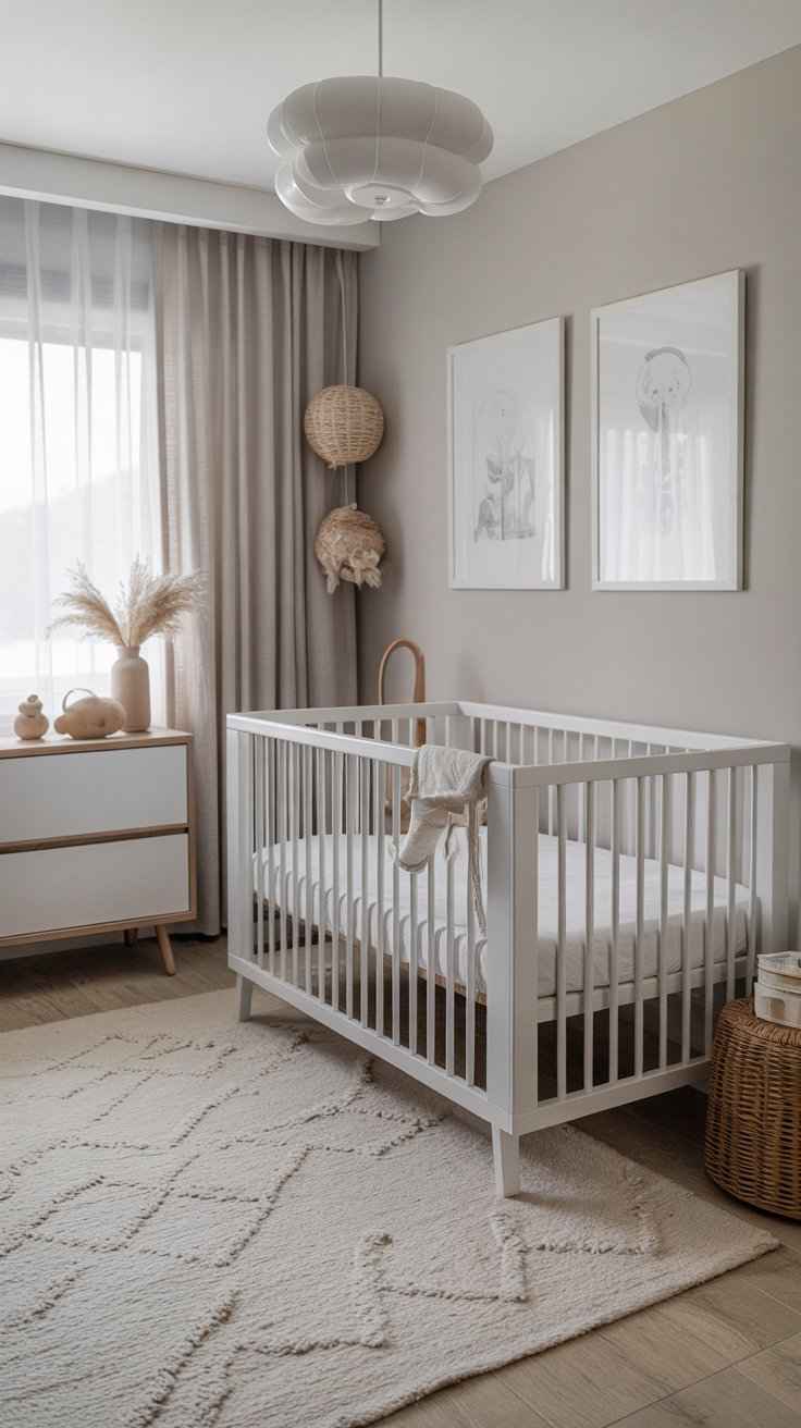 Neutral Minimalist Nursery